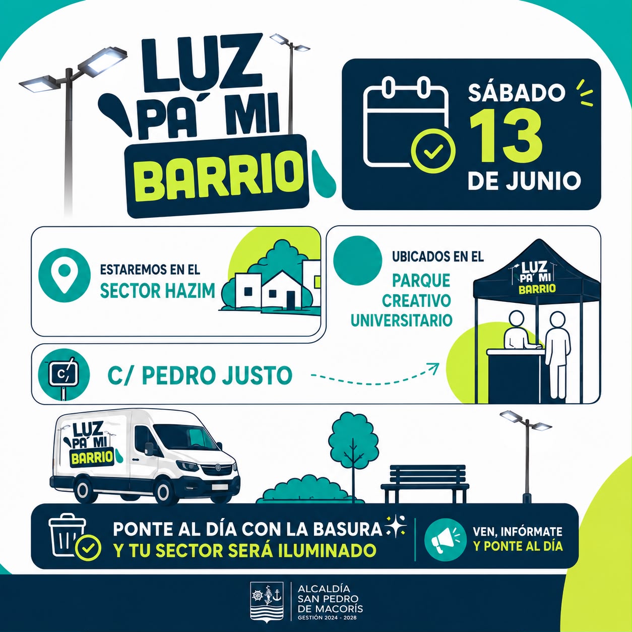 ¡Llega Luz Pa’ Mi Barrio al sector Hazim!